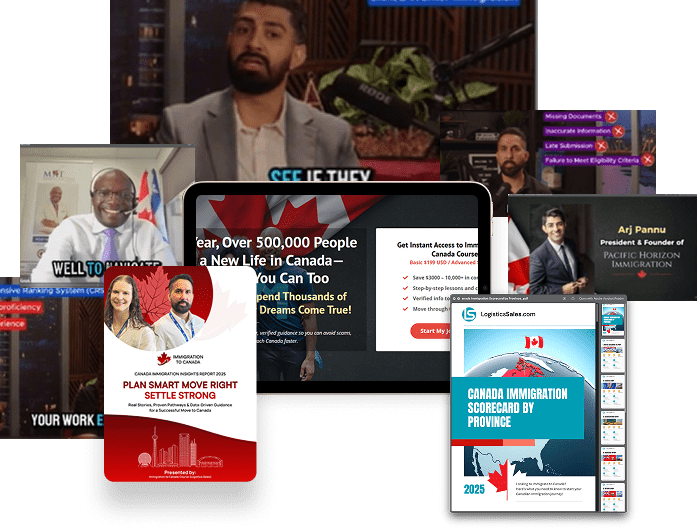 Promotional materials for Canadian immigration