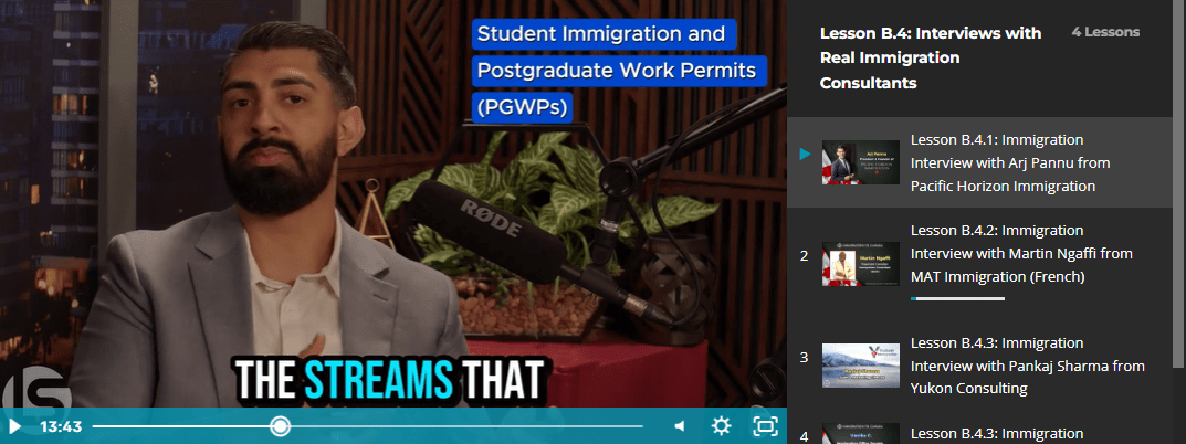 Man discussing immigration and work permits