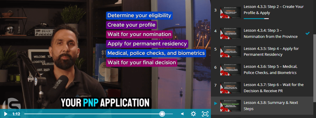 Man discussing PNP application steps